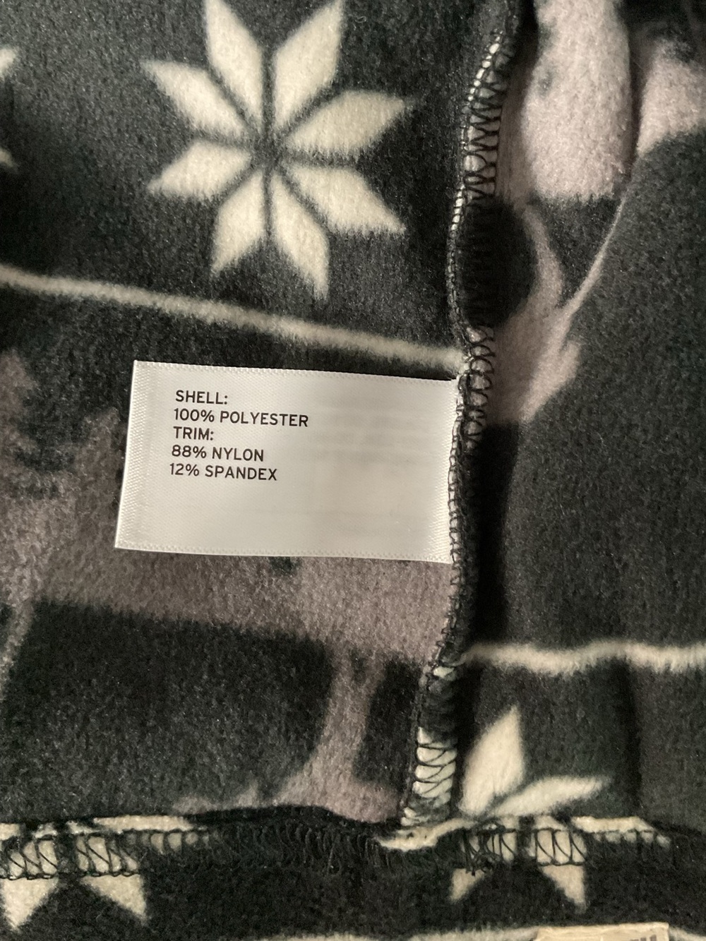 NWOT Duluth Trading Co Moose-Print Snap-Neck Pullover Fleece Shacket P:26” L:30” - Picture 5 of 5